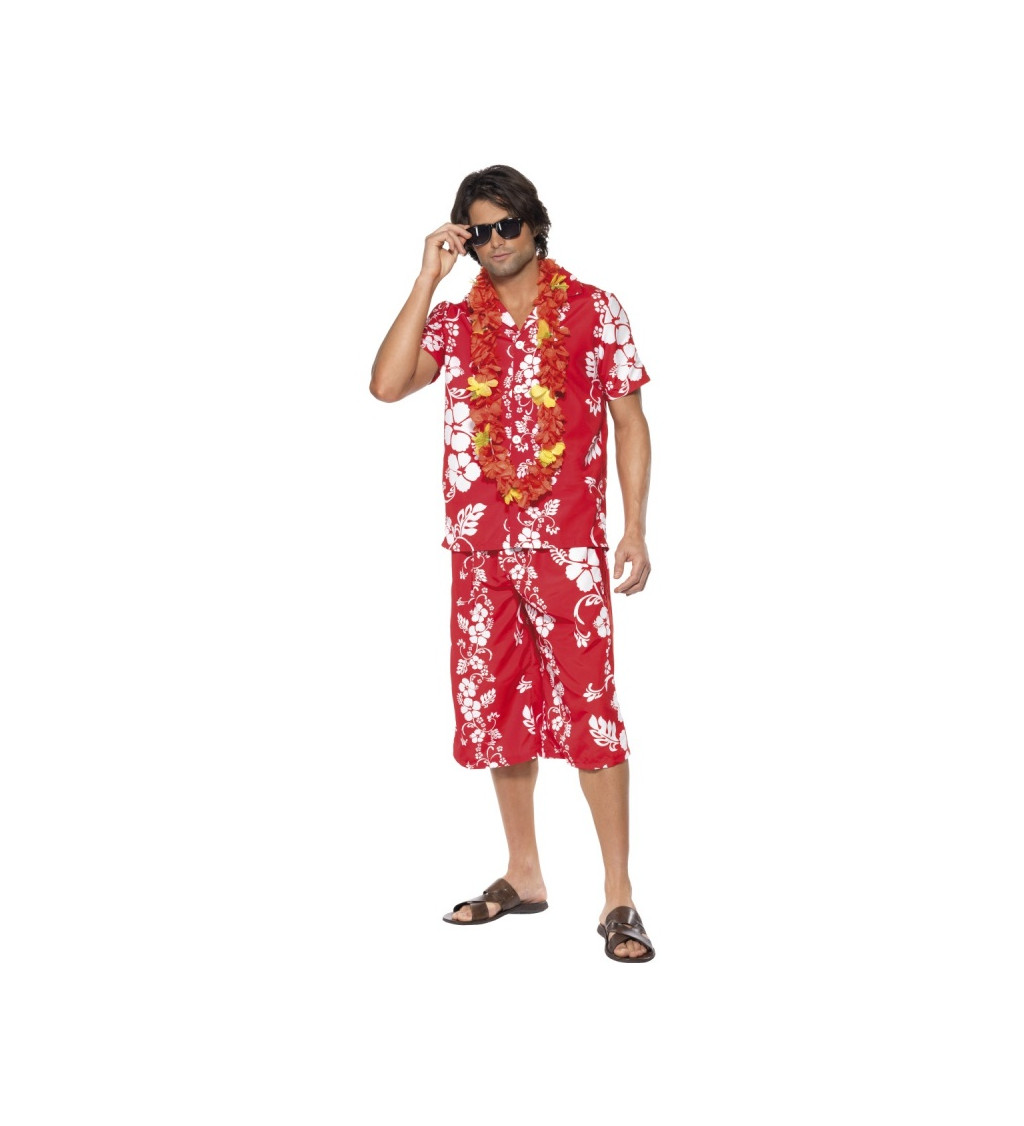 Kostým "Havajský muž - červený"