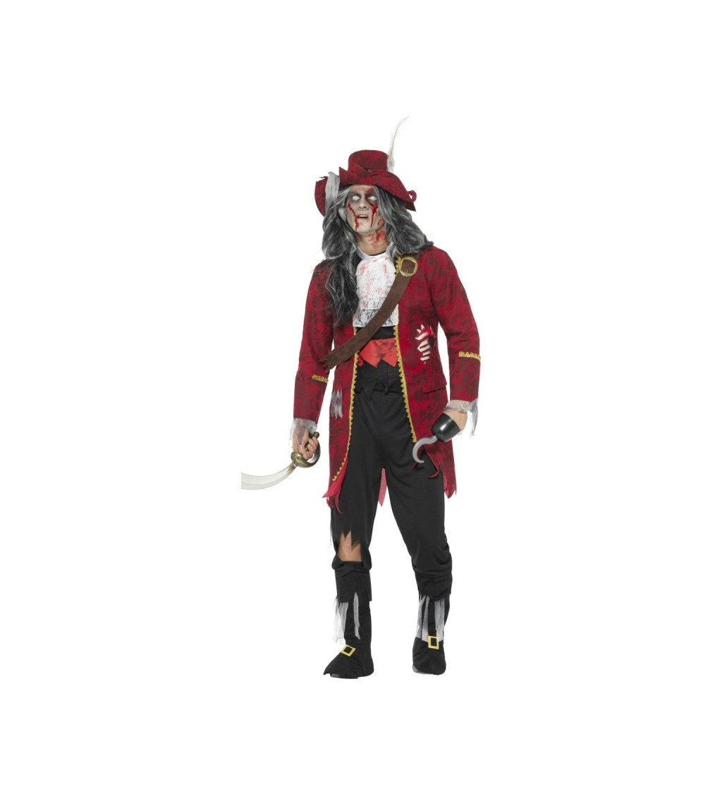 Kostým "Mrtvý pirát červený"
