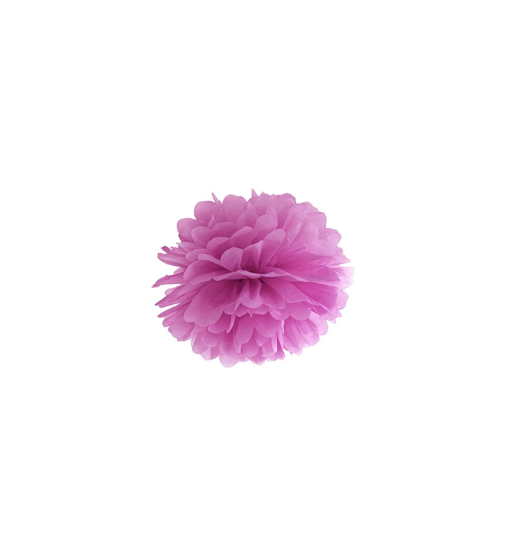 Hedvábná koule - švestkově růžová