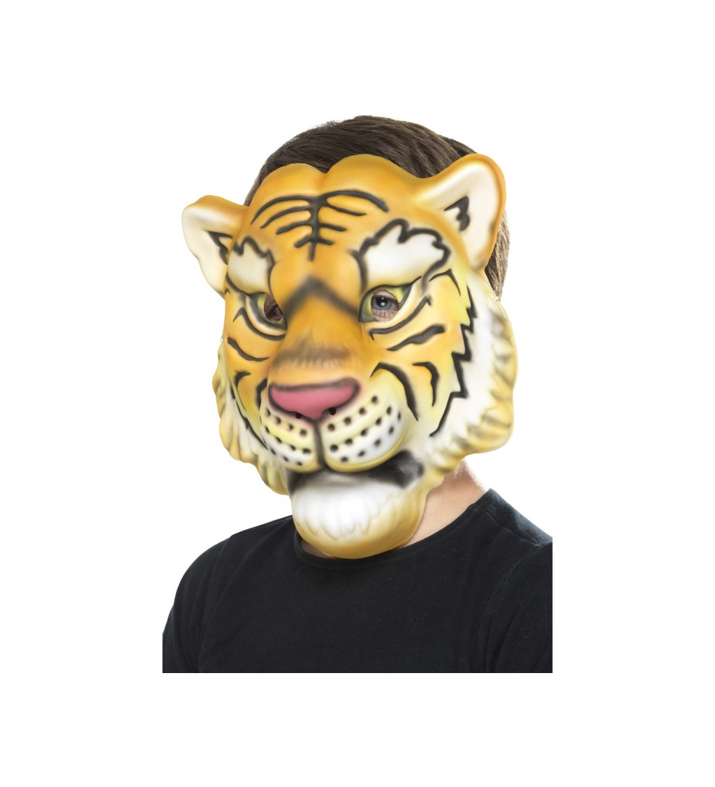 Plastická party maska Tygr