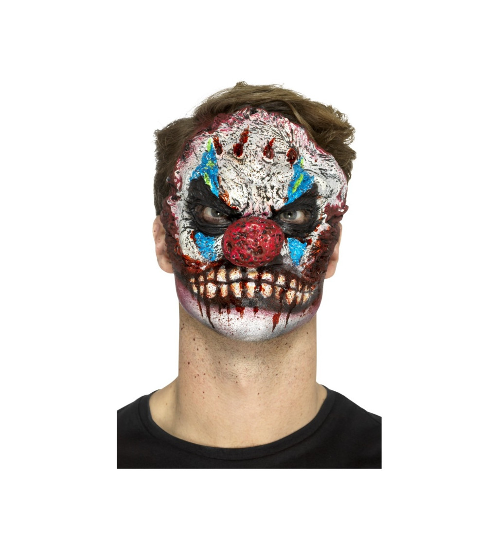 Halloweenská maska Klaun - nalepovací