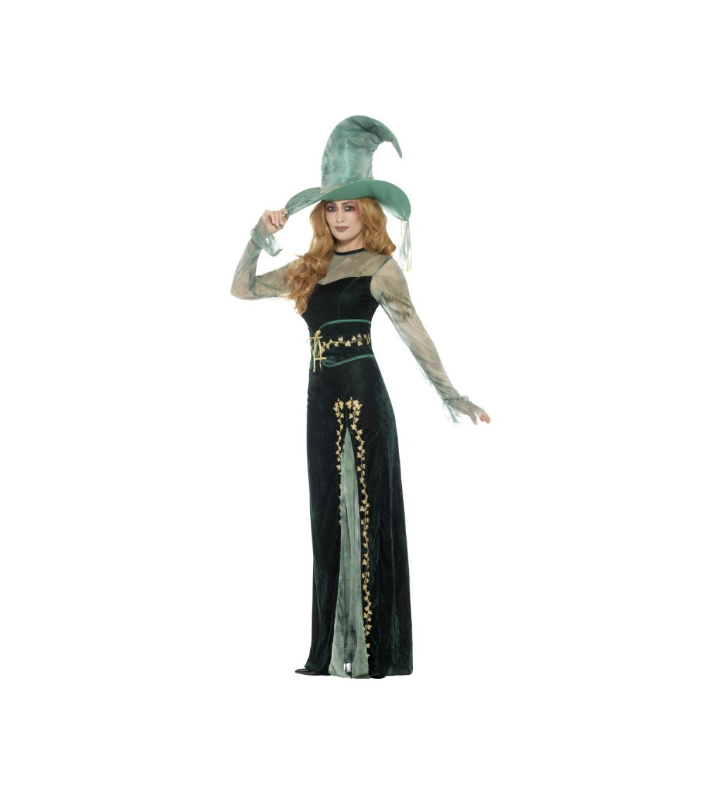 Kostým na karneval "Smaragdová čarodějnice"