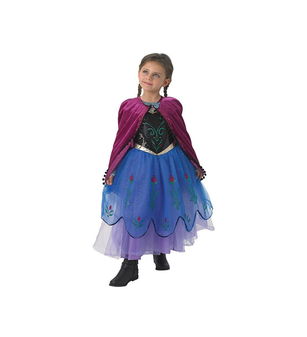 Dětský kostým "Anna - Frozen superdeluxe"