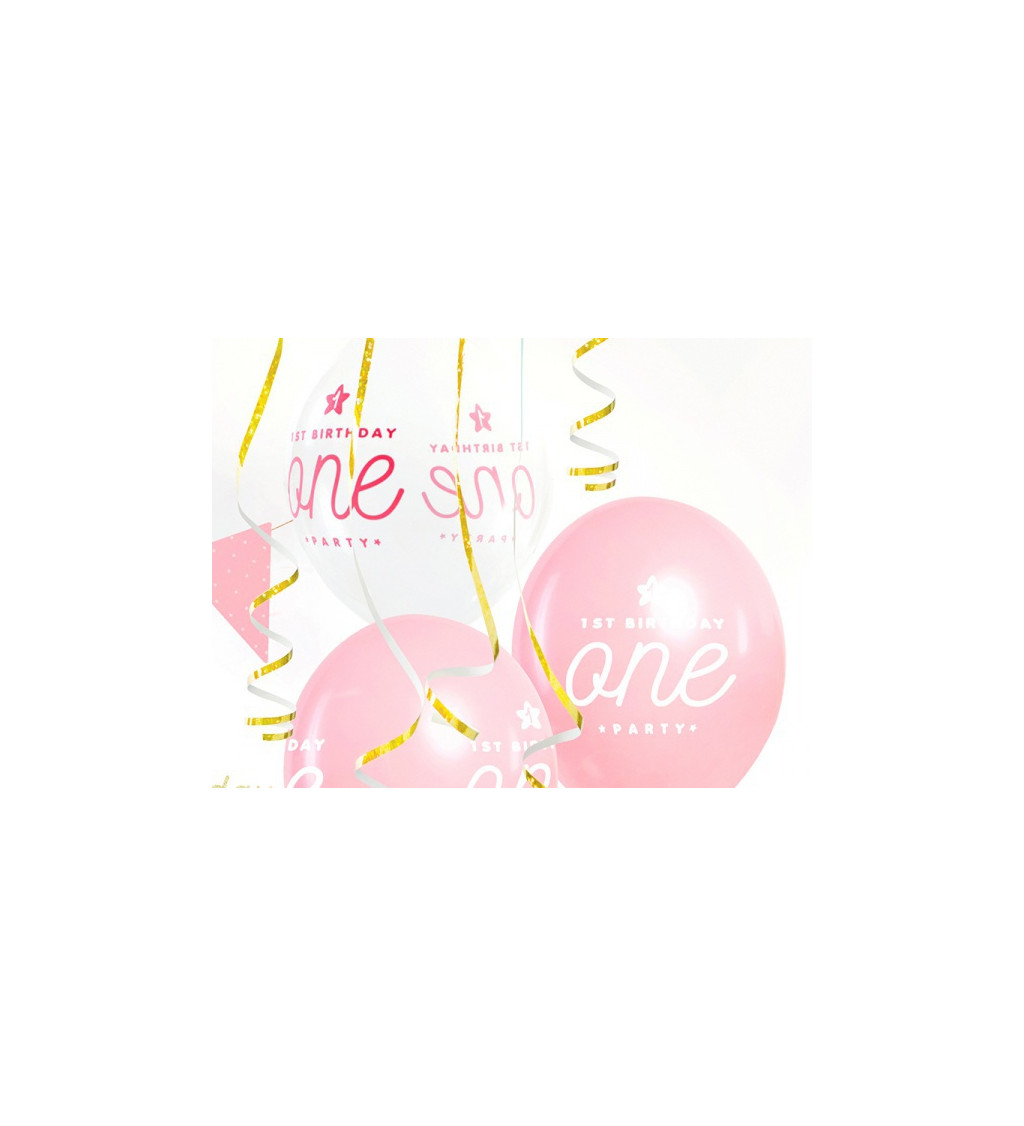 Balonek Strong - One růžový 6 ks