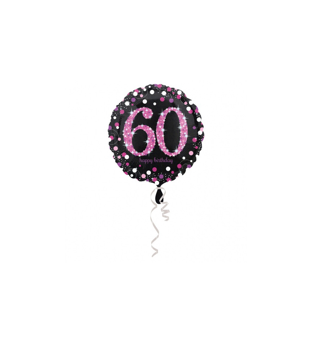 Standard Pink Celebration 60 Foil Balloon, round