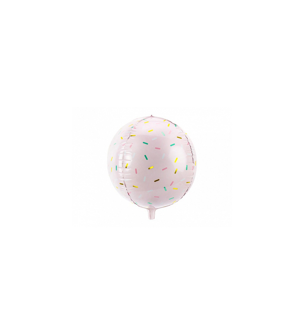 Fóliový balónek s barevnými čárkami