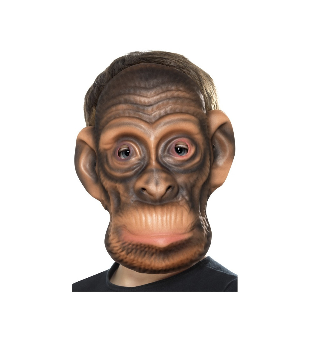Plastická party maska Šimpanz