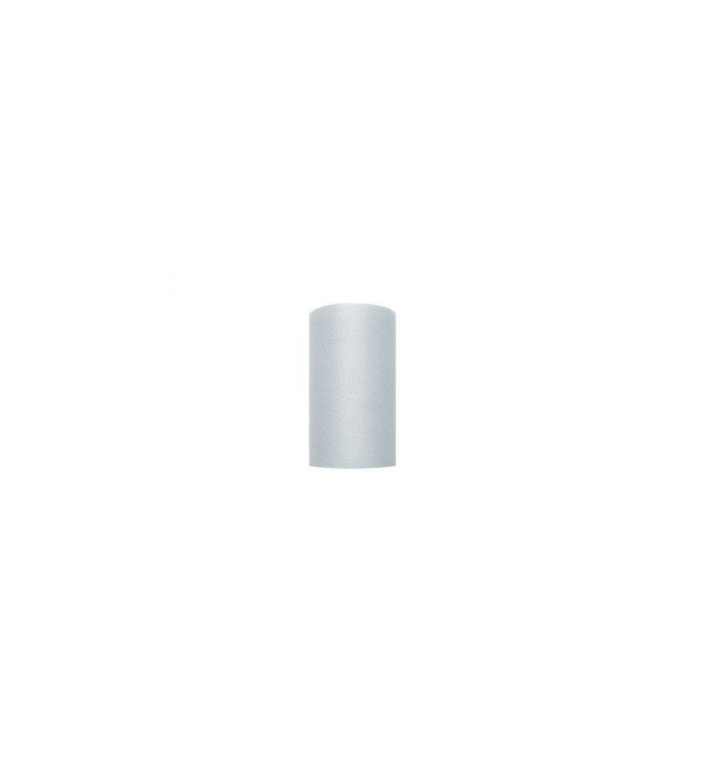 Dekorativní tyl - šedý (8cm)