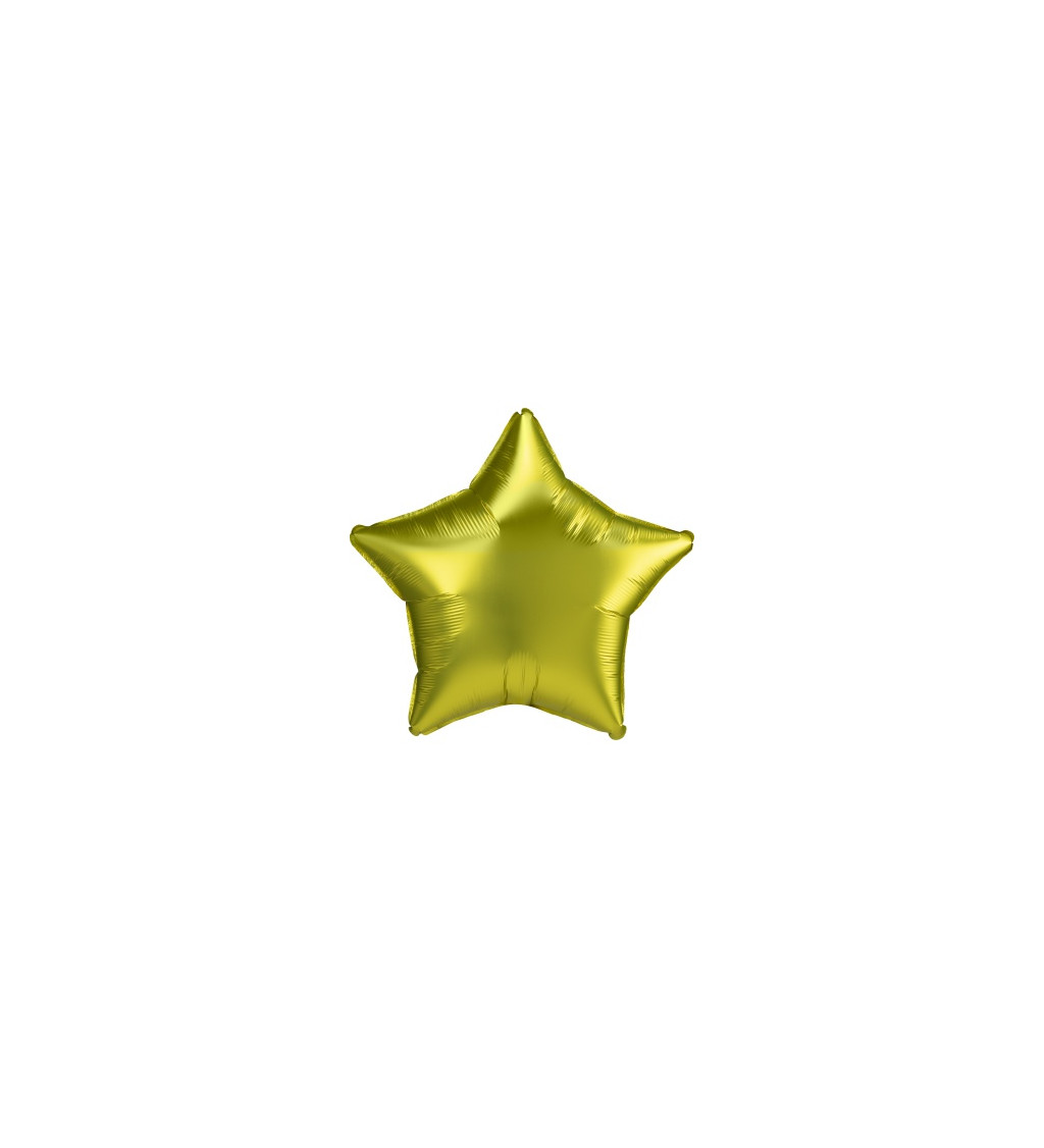 Fóliový balónek - zlatá hvězdička