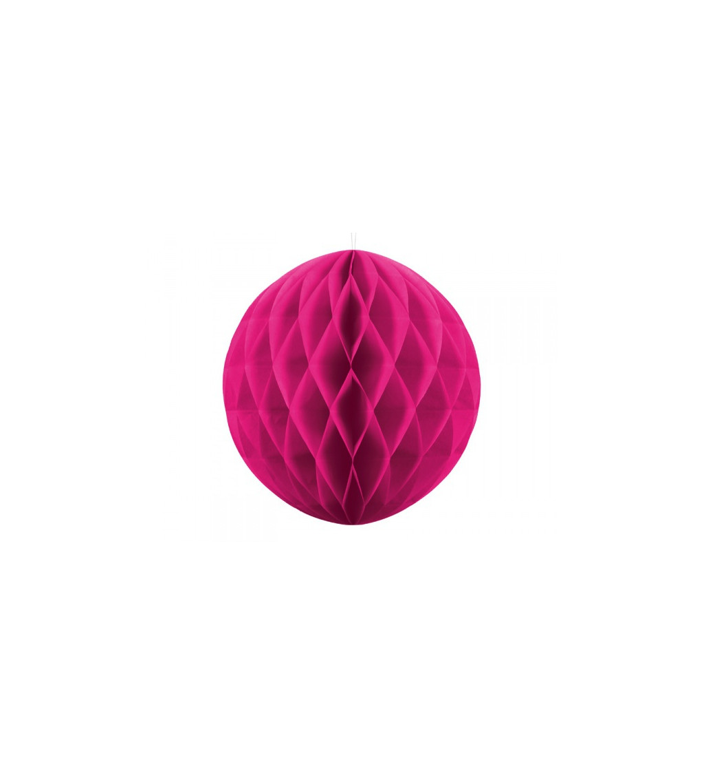 Dekorativní koule tmavě růžová - 40 cm