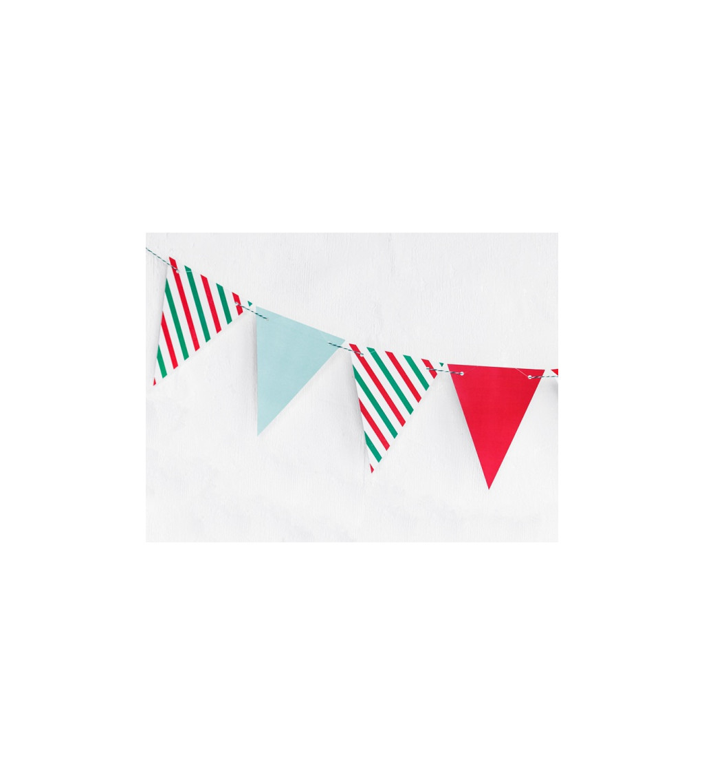 Girlanda - Merry Xmas trojúhelníky