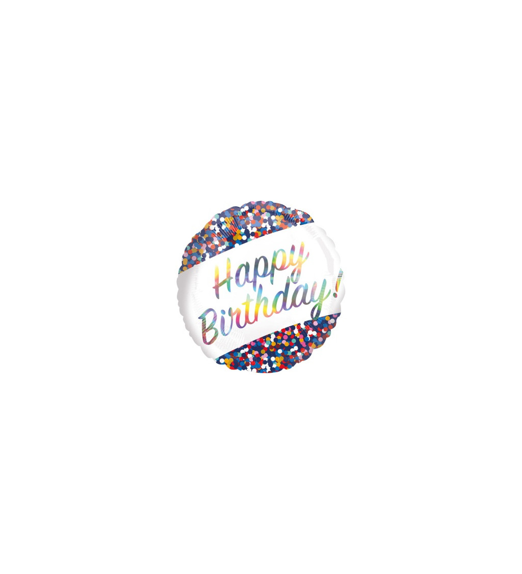 Barevný balónek - Happy birthday