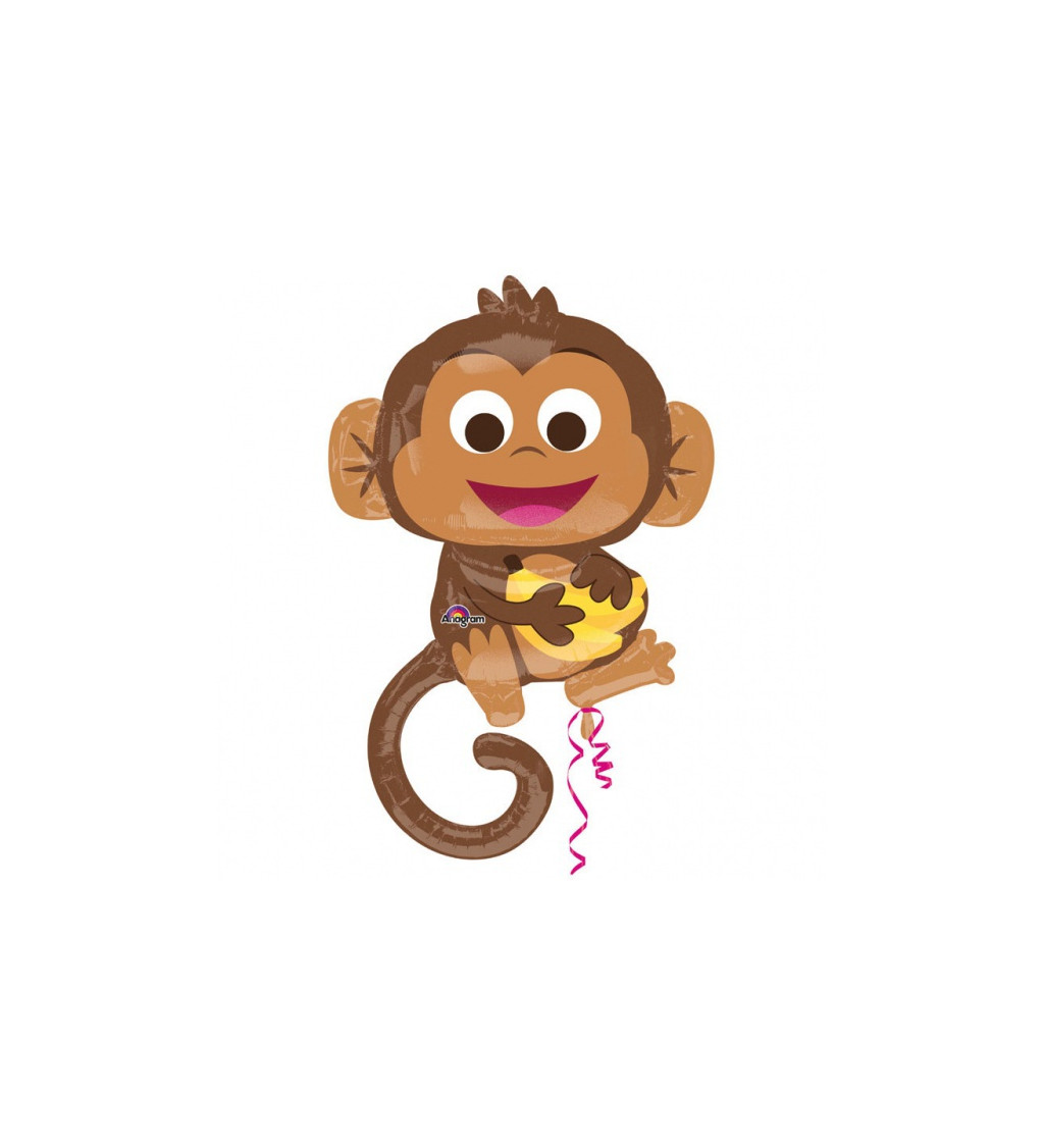 Fóliový balónek Šťastná opička