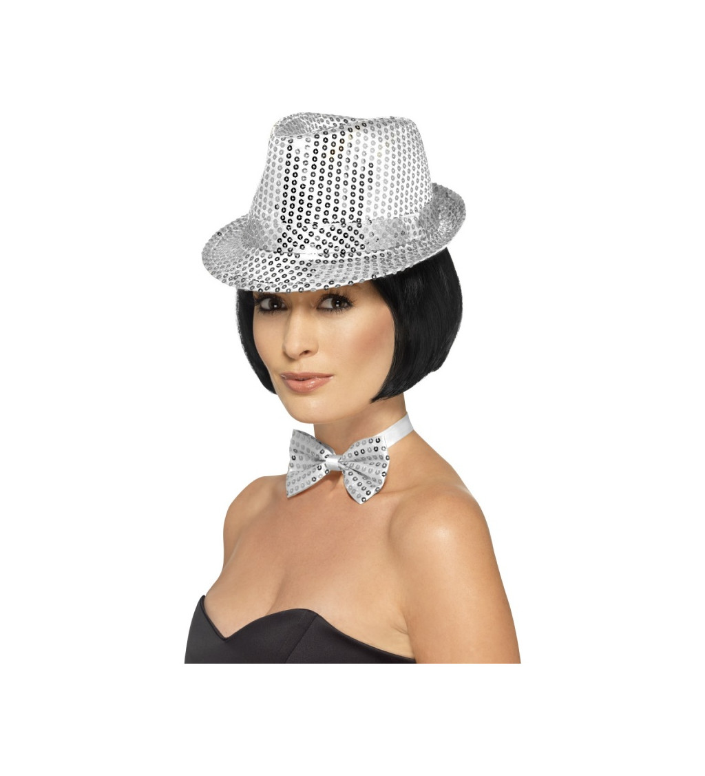Disco klobouček - stříbrný