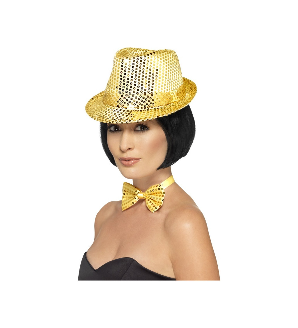 Disco klobouček - zlatý