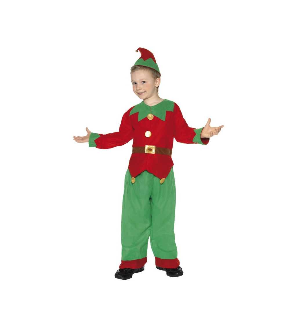 Dětský kostým "Vánoční elf(ka)"