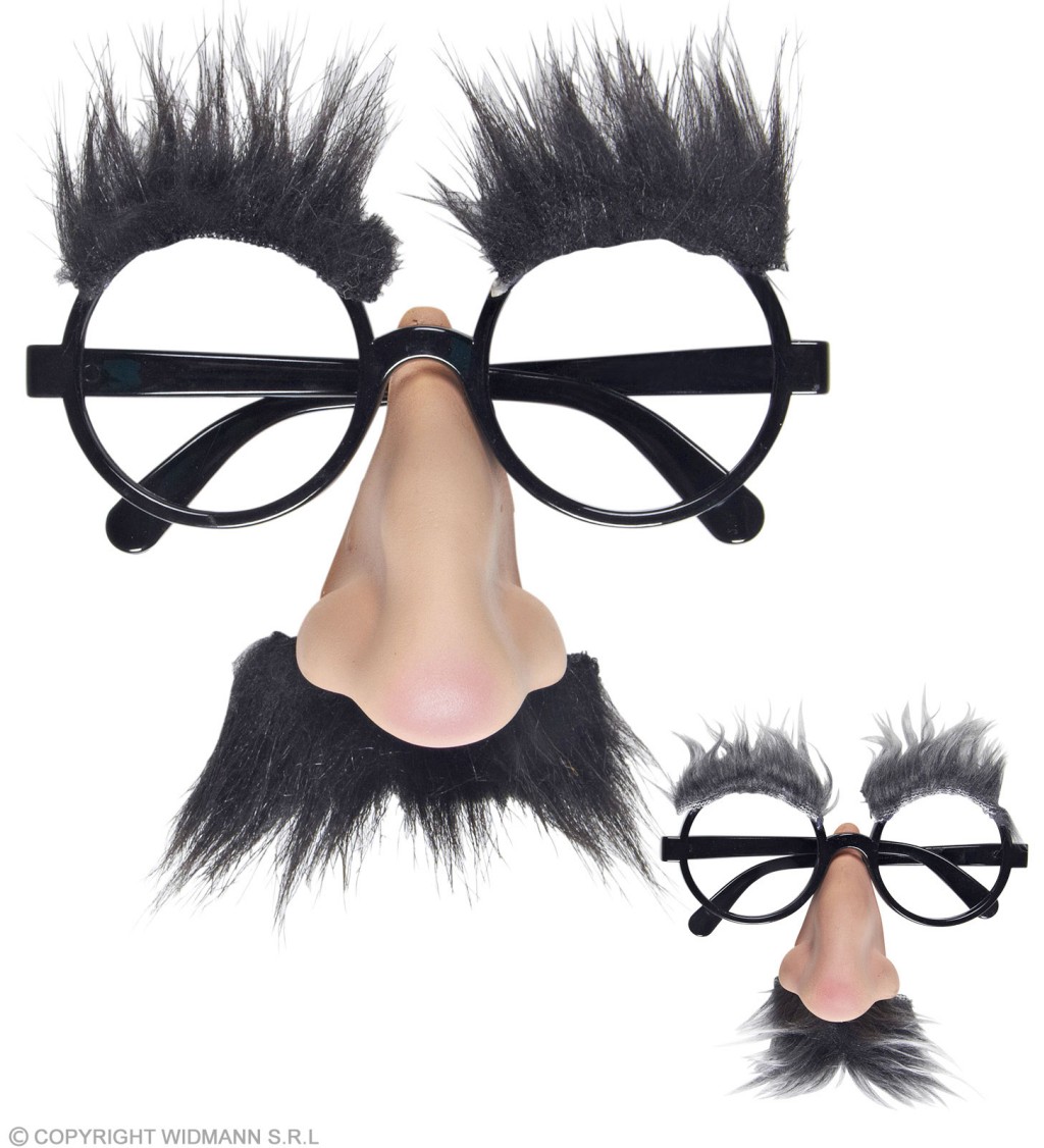 Legrační brýle s nosem a knírkem