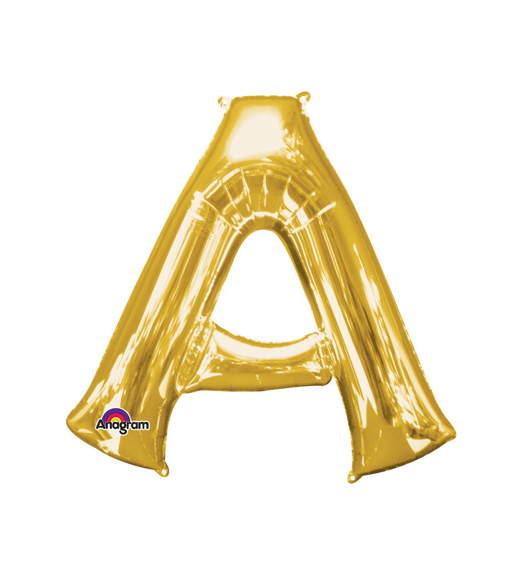 Balonek "A" - zlatý