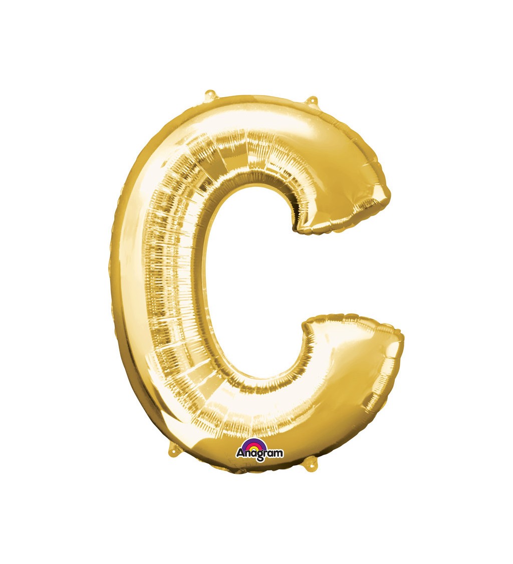 Balonek "C" - zlatý