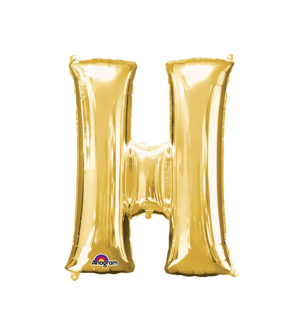 Balonek "H" - zlatý