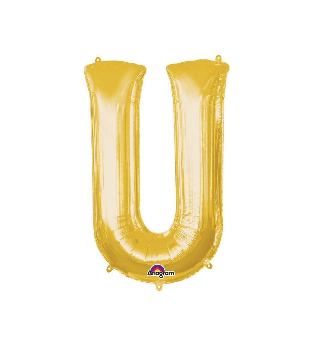 Balonek "U" - zlatý