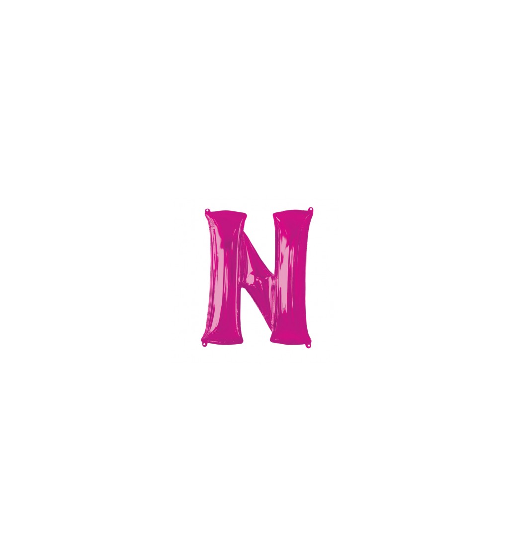 Balonek "N" - růžový