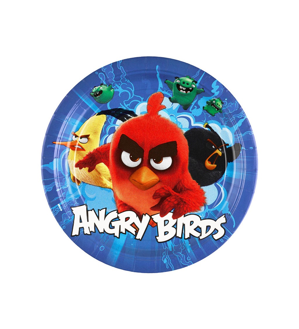 Talíř Angry Birds - 8 ks