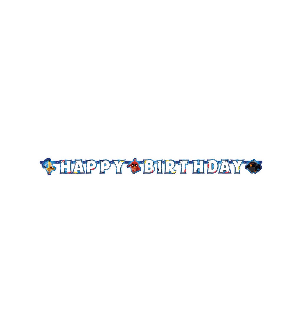Girlanda - Happy Birthday s Angry Birds