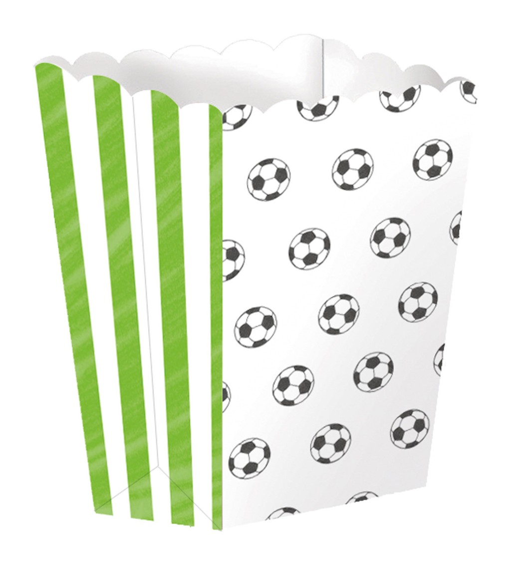 Krabičky na popcorn - fotbal