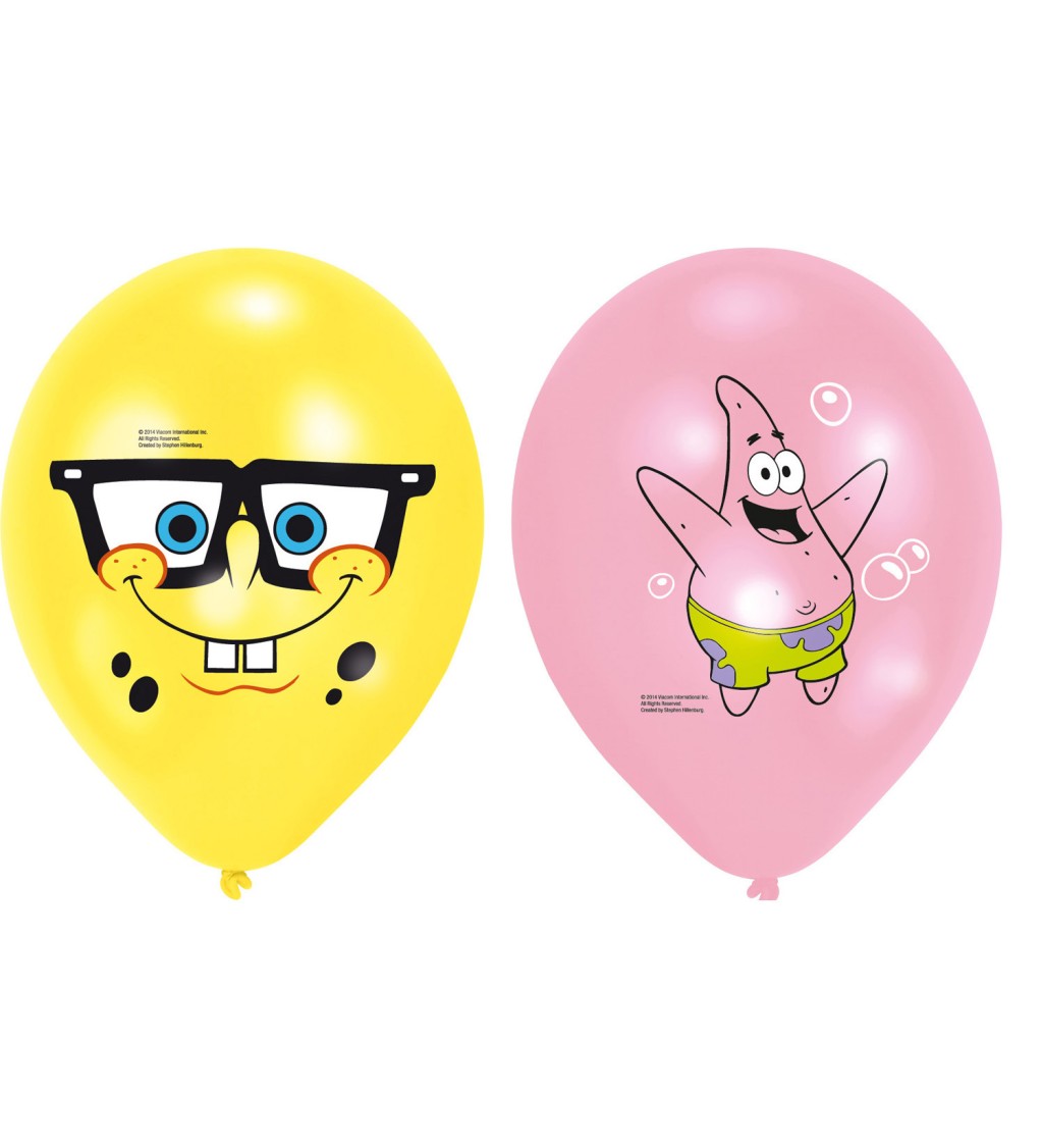 Balónek - Sponge Bob 6 ks