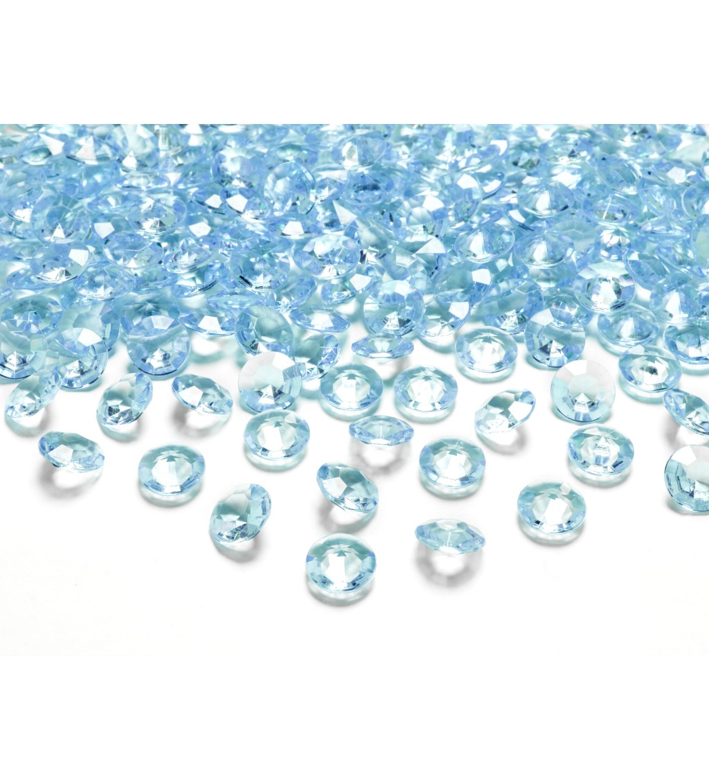 Dekorativní diamanty mini - tyrkysové
