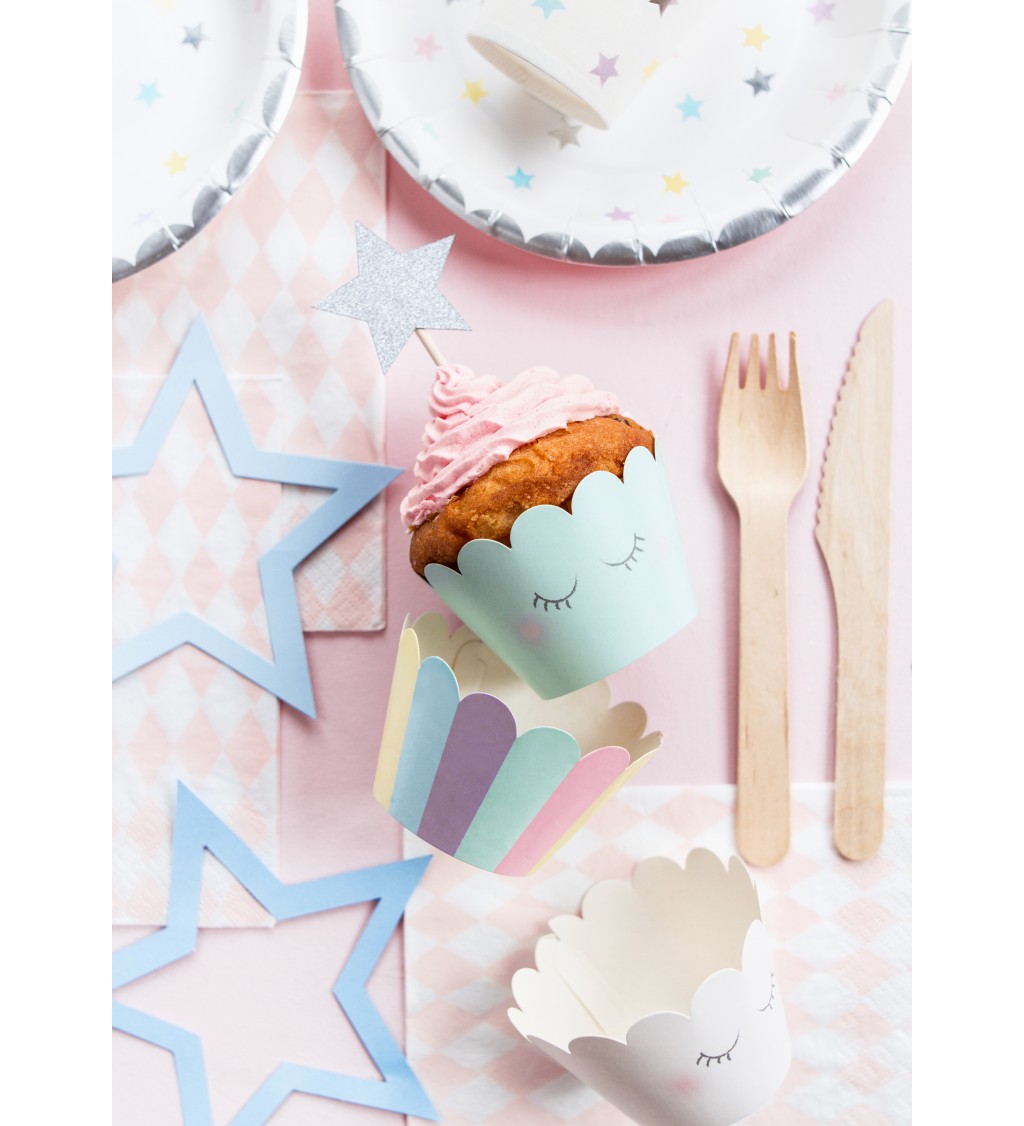Kornoutky na cupcakes - jednorožec 6 ks