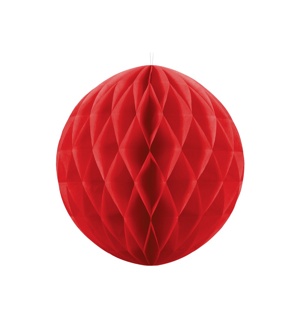 Dekorativní koule červená - 20 cm