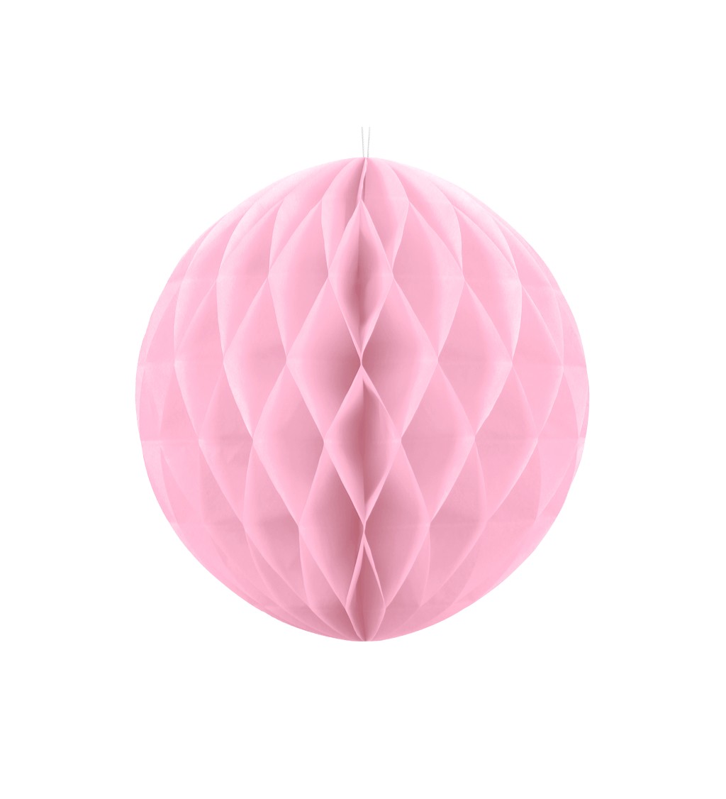 Dekorativní koule světle růžová - 20 cm