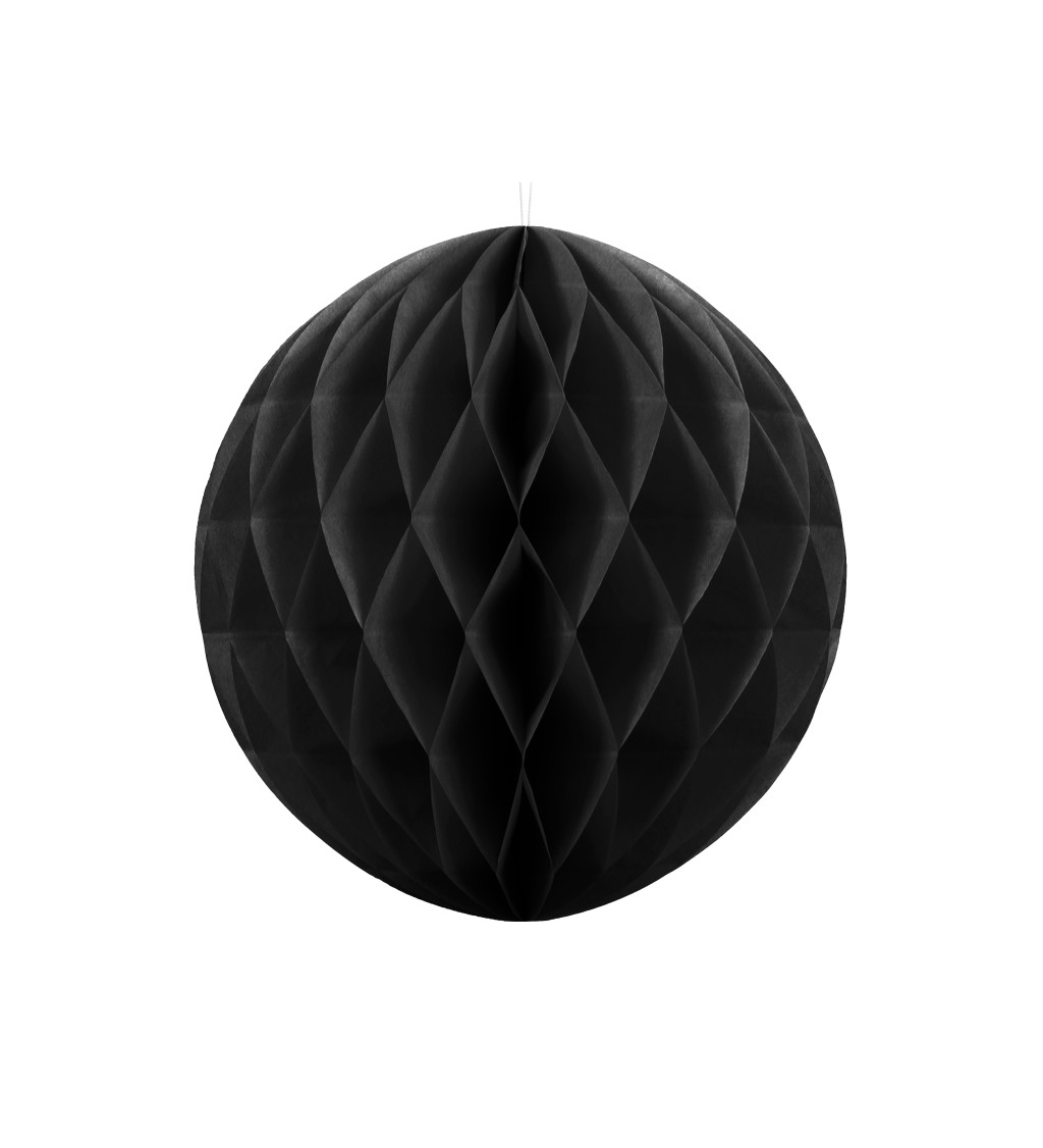 Dekorativní koule černá - 40 cm