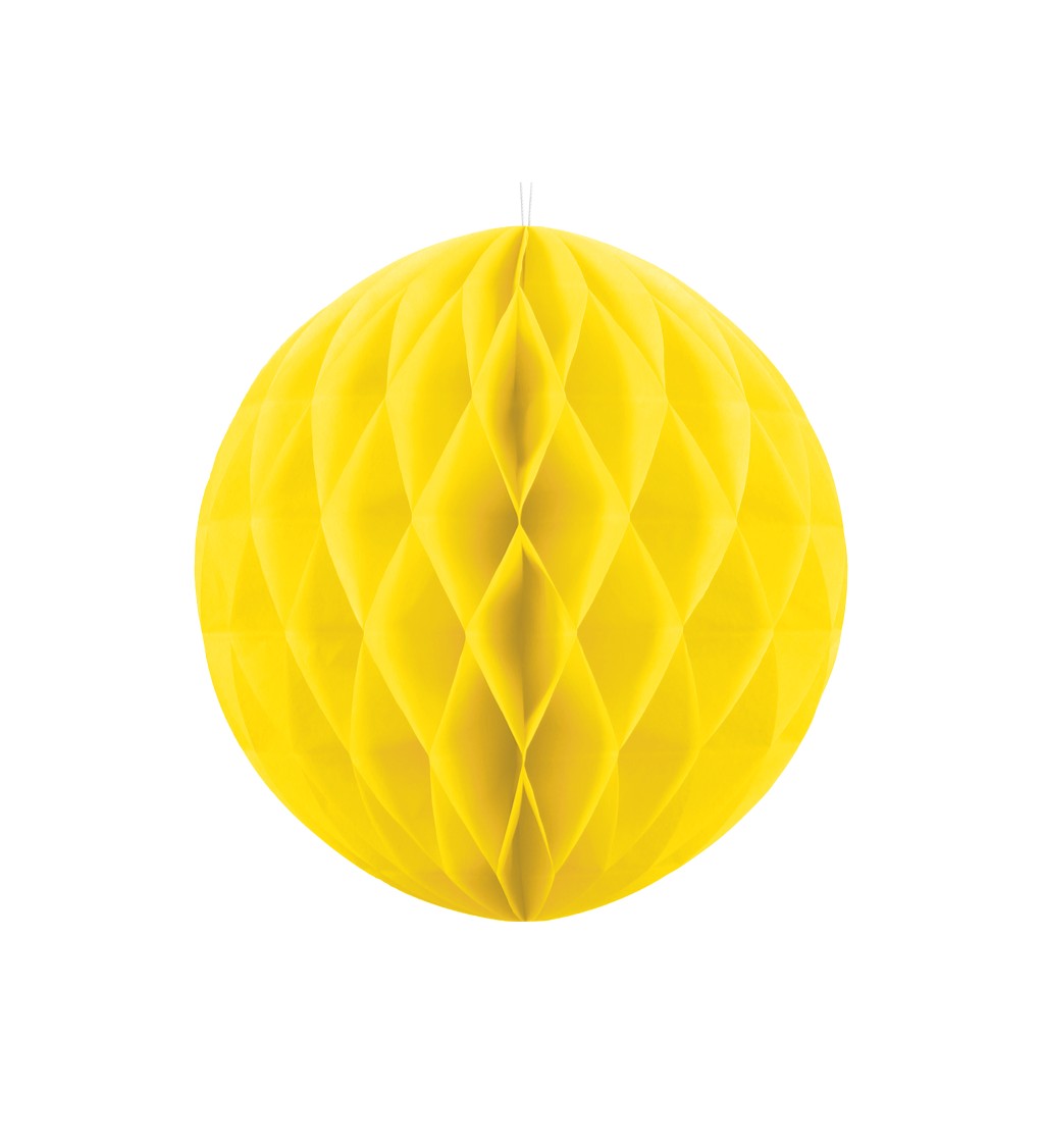Dekorativní koule žlutá - 40 cm