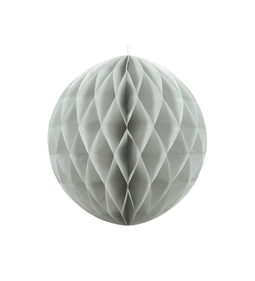 Dekorativní koule světle šedá - 40 cm