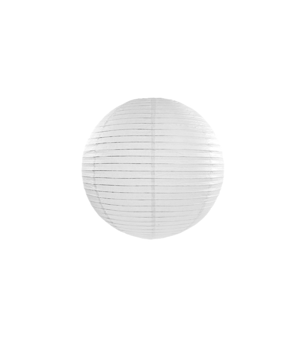 Papírový lampion II - bílý 35 cm