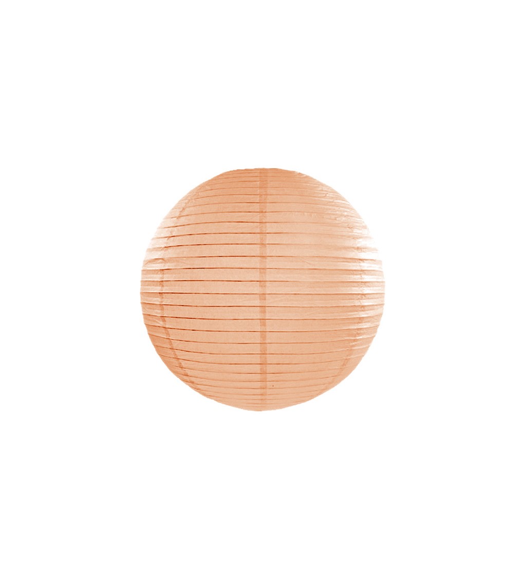 Papírový lampion II - broskvově oranžový 35 cm