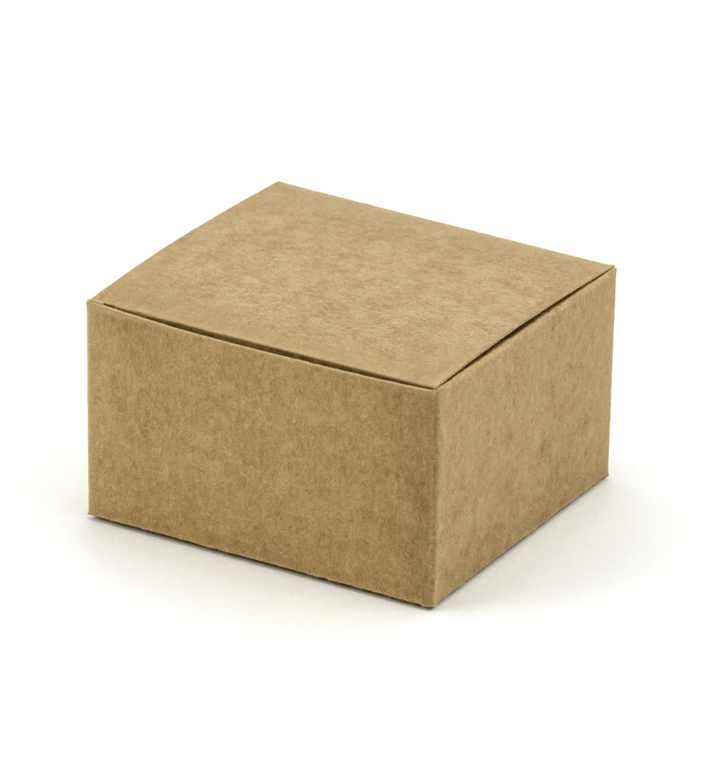 Dárková krabička přírodní - 10 ks