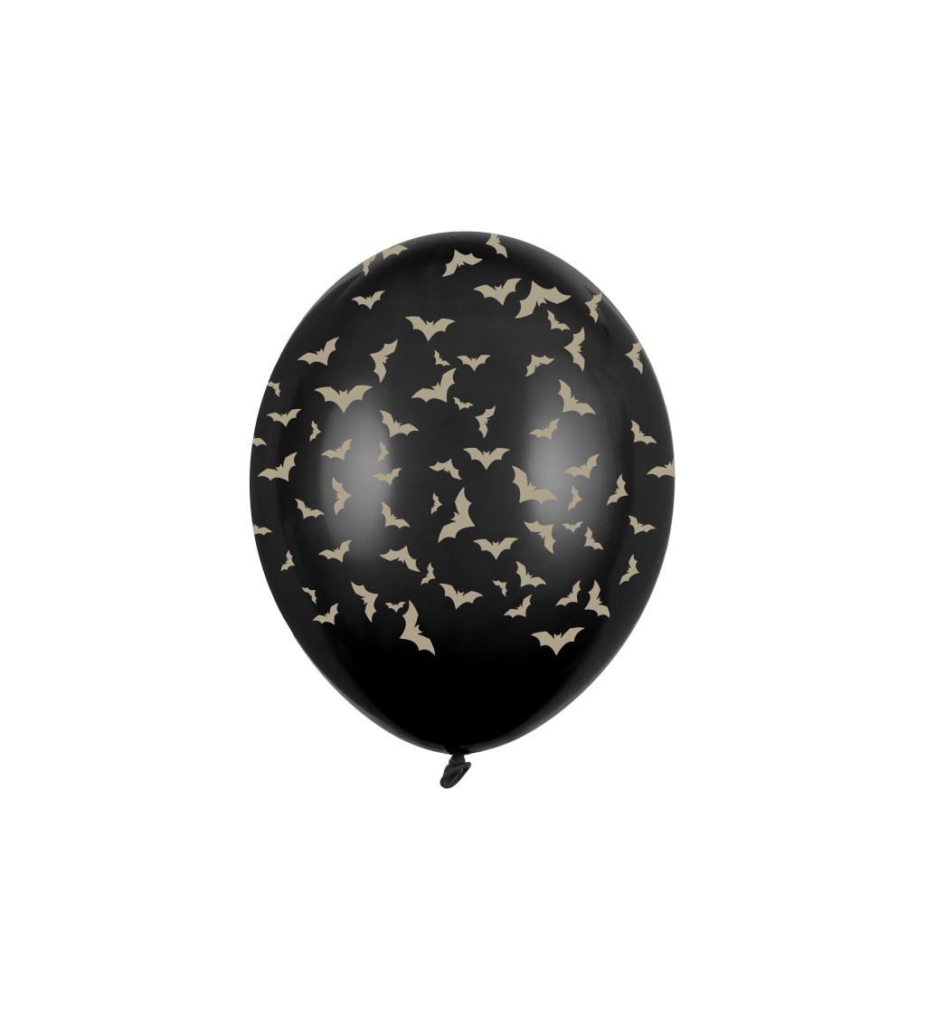Balónek Netopýr - černý 6 ks