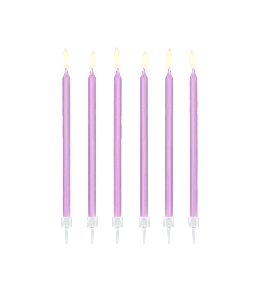 Fialové svíčky