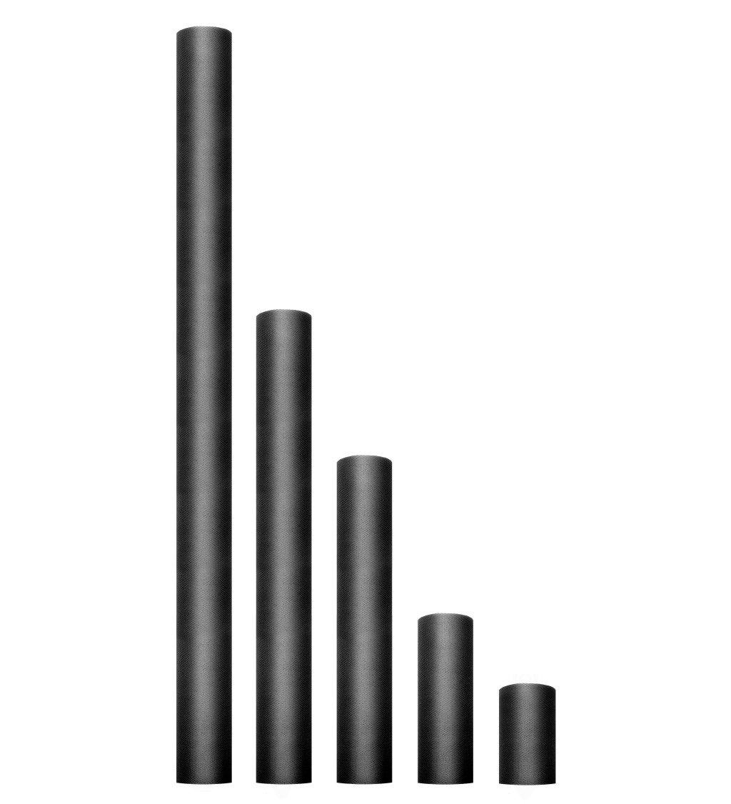 Dekorativní tyl - černý (15cm)