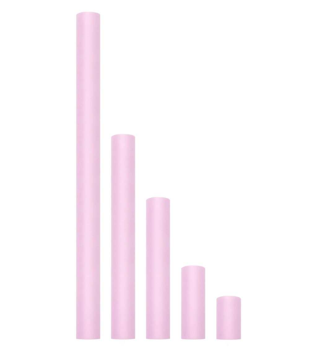 Dekorativní tyl - světle růžový II (15cm)