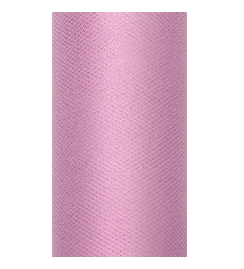 Dekorativní tyl - pudrově růžový (15cm)