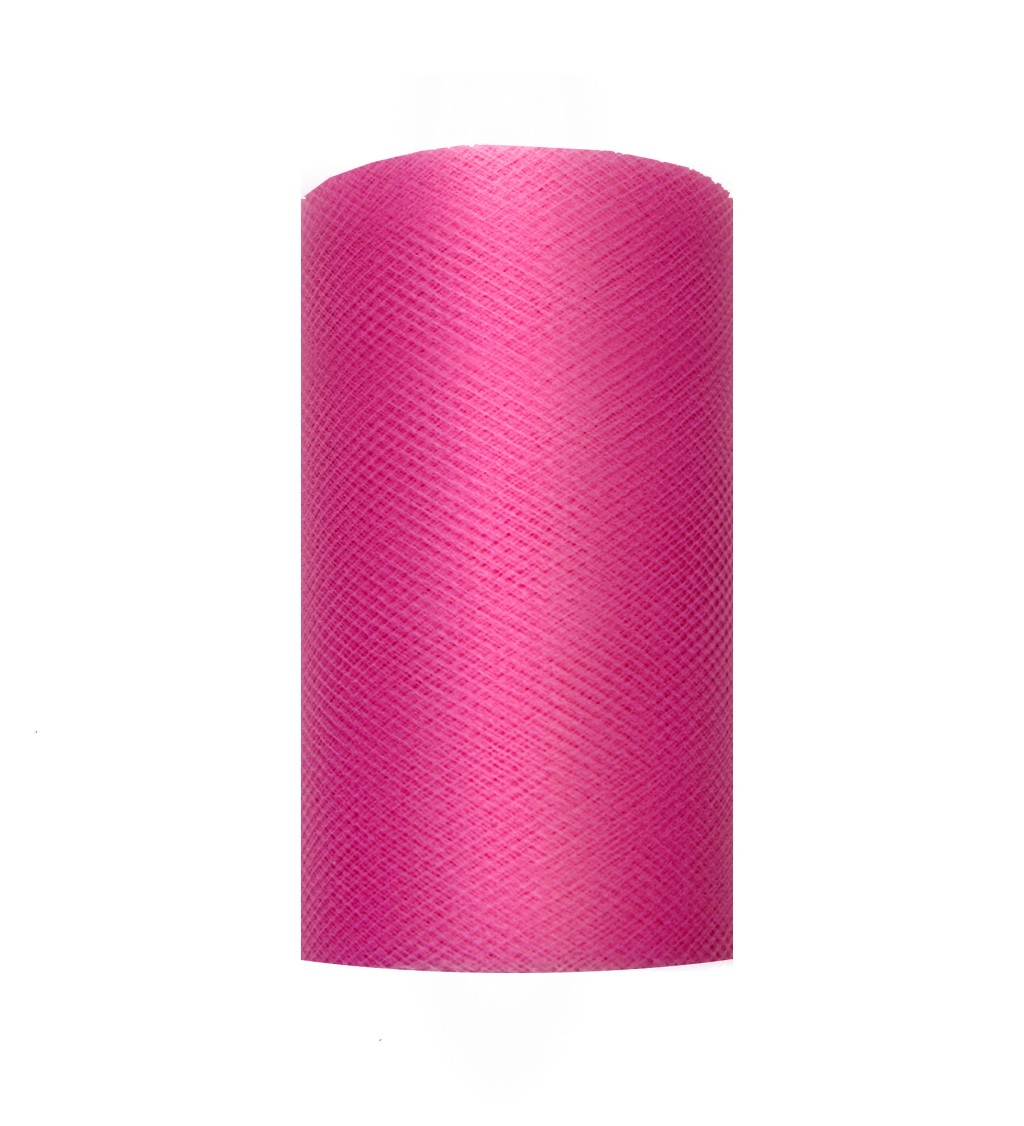 Dekorativní tyl - tmavě růžový (8cm)