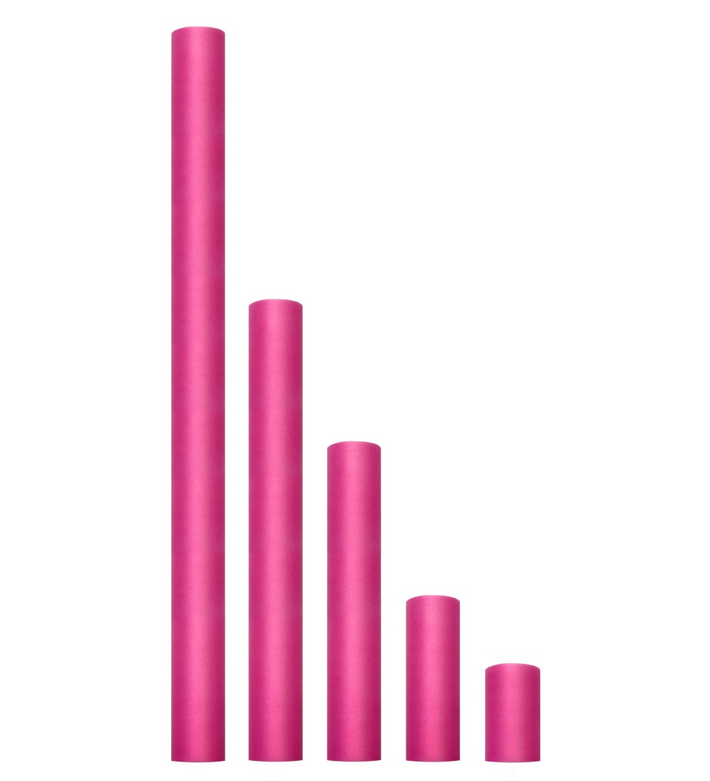 Dekorativní tyl - tmavě růžový (8cm)