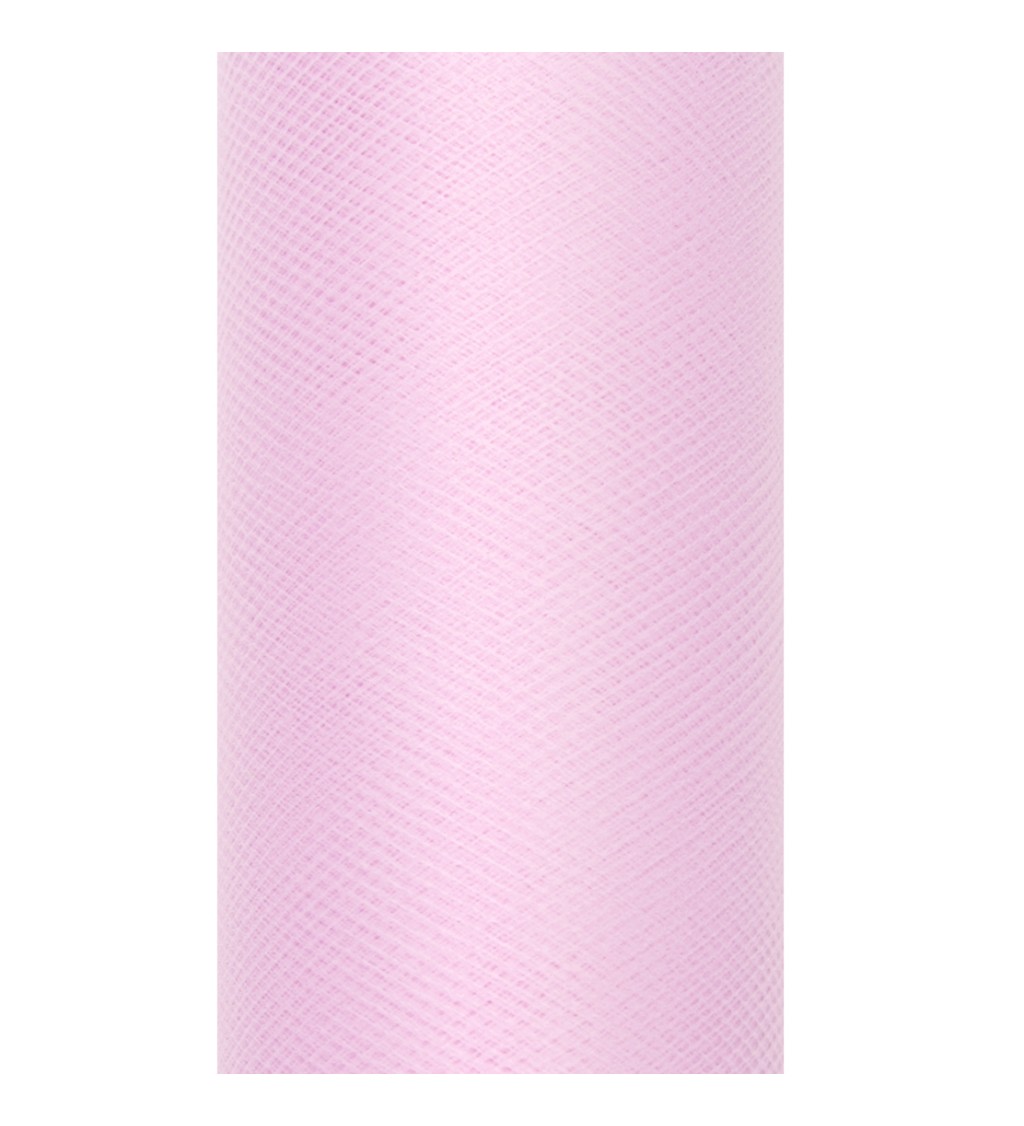 Dekorativní tyl - světle růžový II (8cm)