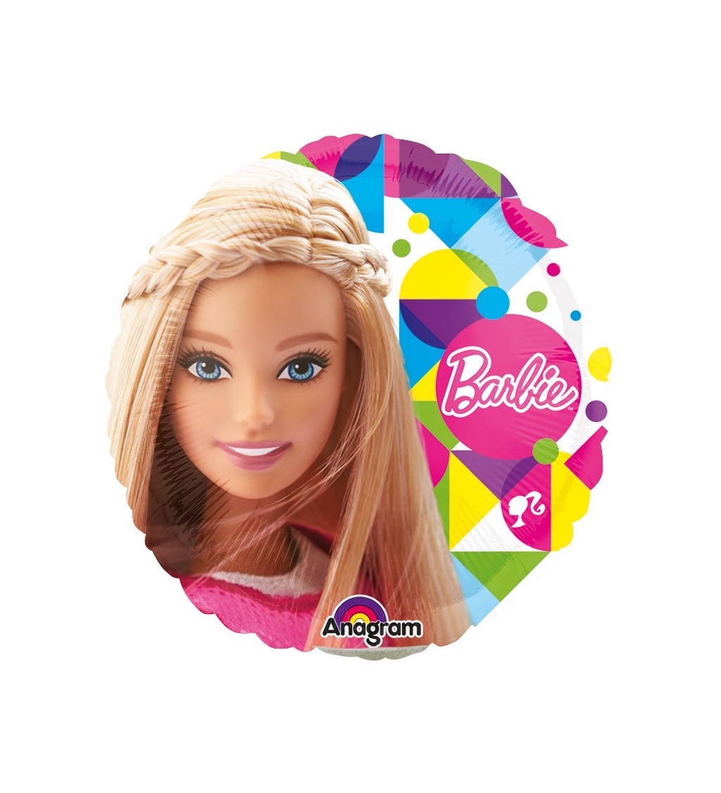 Balonek Barbie - kulatý