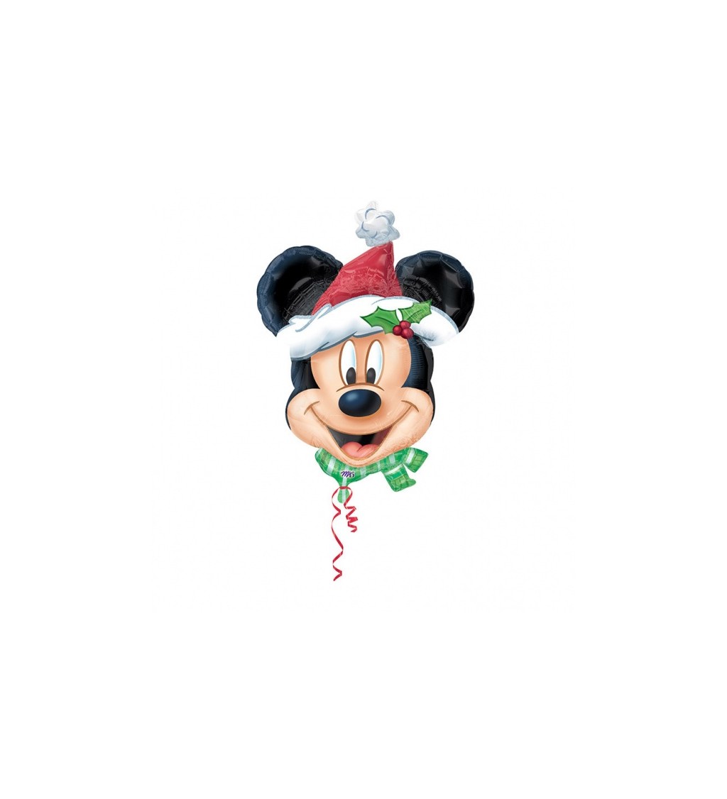 Balonek Mickey Mouse - vánoční